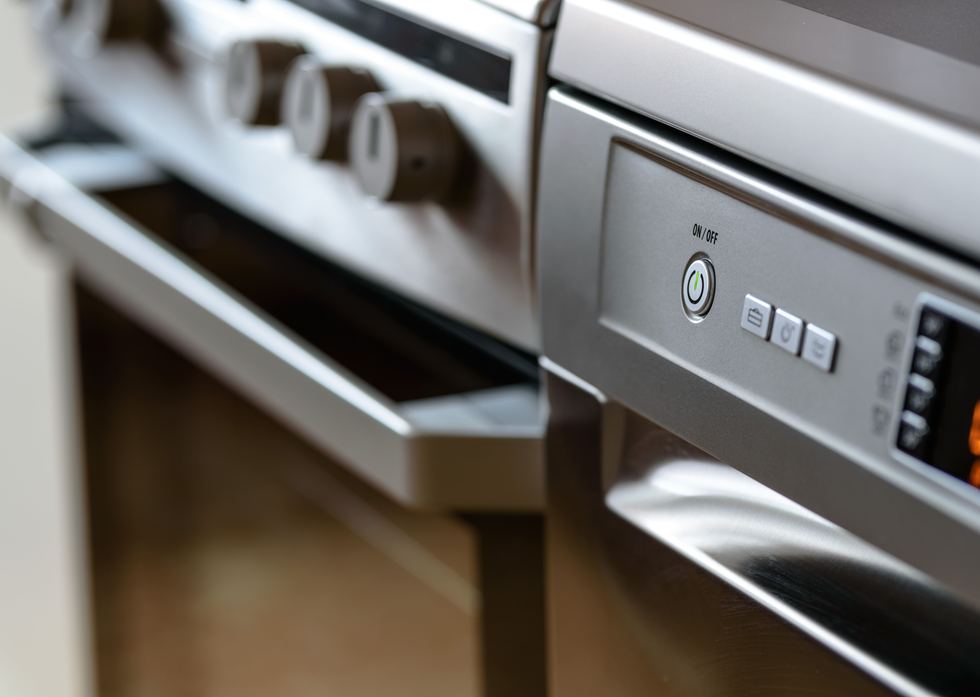 Electric oven and dishwasher control panels — domestic appliances repaired by CrownTech