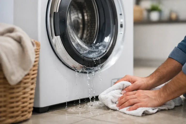 How to Stop a Washer Door Leaking Safely